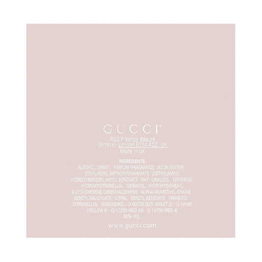 Gucci Bamboo bottle cap close-up highlighting premium packaging suitable for gifting.