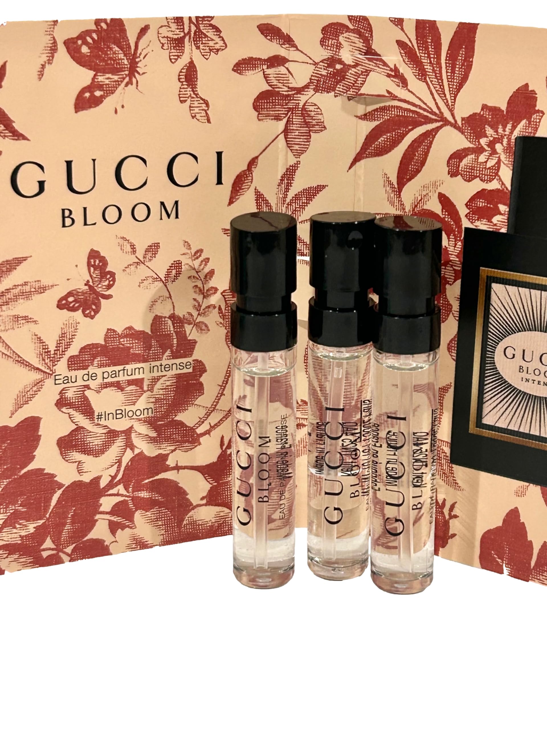 Gucci Bloom gift box packaging for a mini set