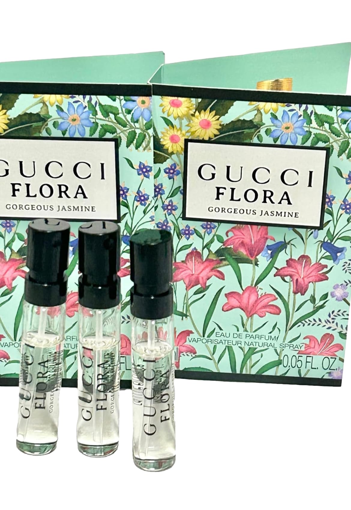 Gucci Flora Gorgeous Jasmine 1.5 ml sprays for travel use