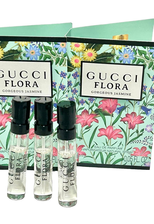 Gucci Flora Gorgeous Jasmine 1.5 ml sprays for travel use