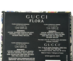 Gucci Flora gift set packaging box with elegant presentation