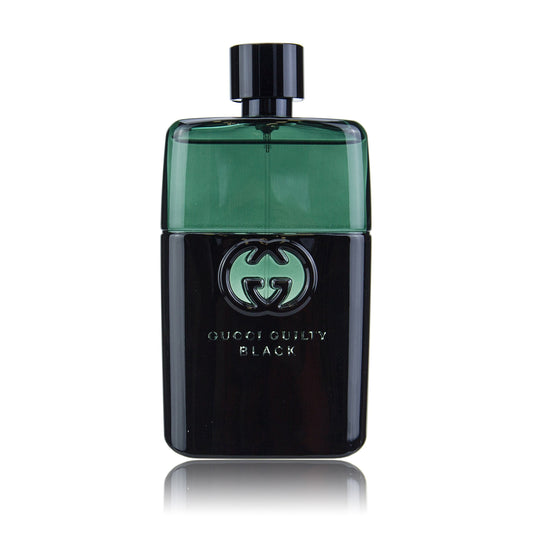 Gucci Guilty Black bottle for men; ideal for evening wear and confident style.