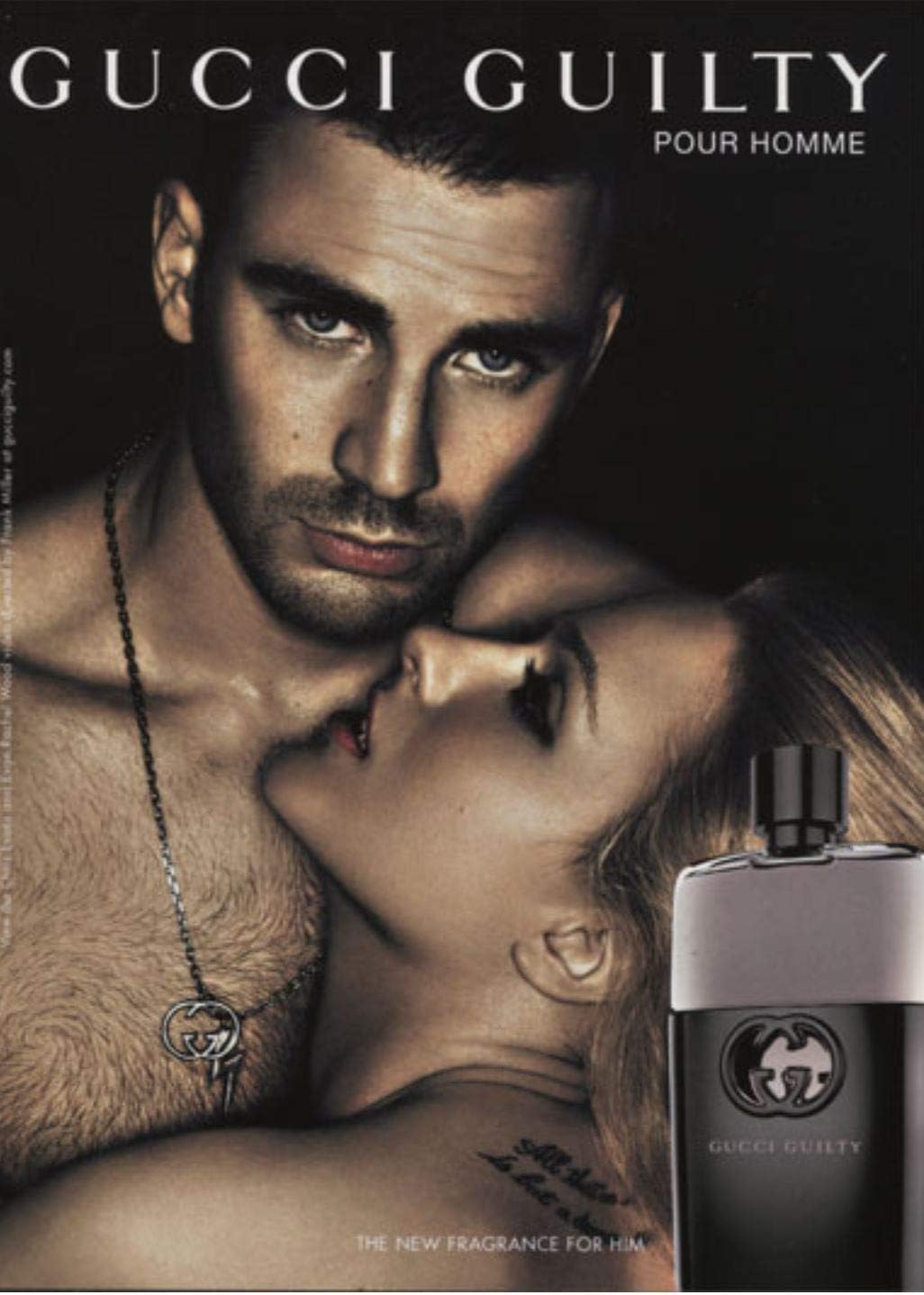 Gucci Guilty EDT bottle cap detail emphasizes luxury and refined night-time appeal