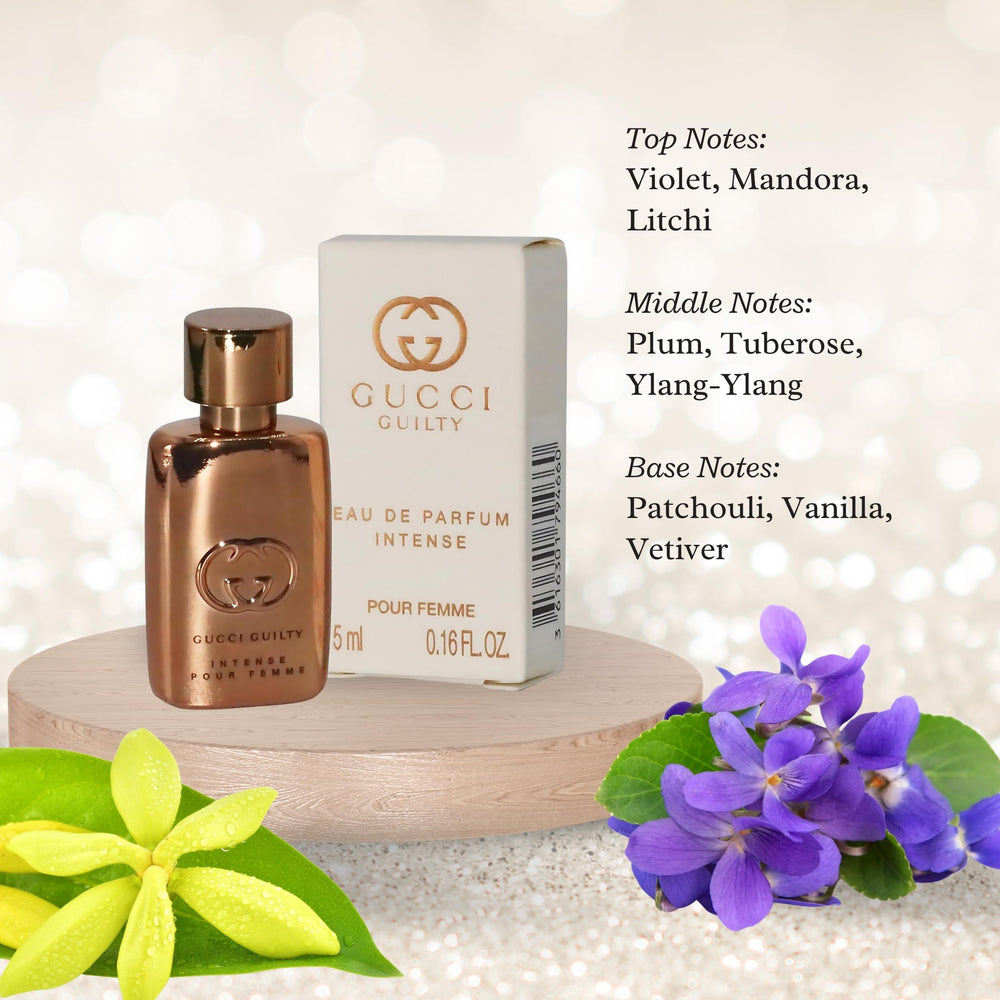 Gucci Guilty Intense mini splash application scene for daily touch-up