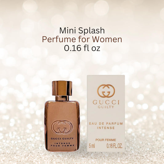Gucci Guilty Intense mini splash cap close-up, portable elegance