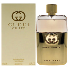 Gucci Guilty Pour Femme bottle front view for daily wear.