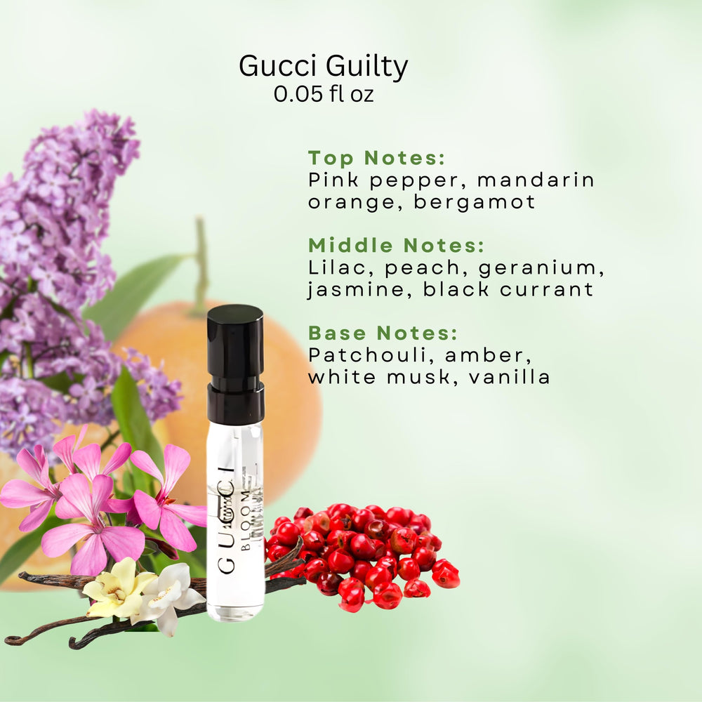 Gucci Guilty Pour Femme mini spray for bold evening style.