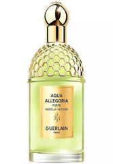 Guerlain Nerolia Vetiver bottle close-up highlighting neroli and vetiver for daily wear