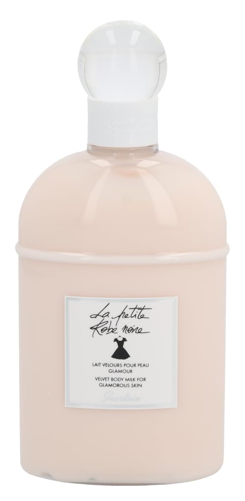 Close-up of creamy texture on Guerlain Body Milk for smooth, nourished skin.