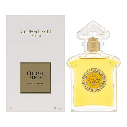 Guerlain L'heure Bleue bottle, elegant evening fragrance display for refined style