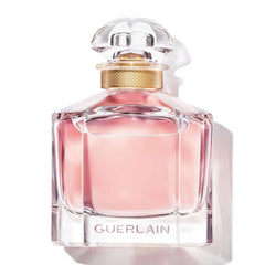 Mon Guerlain Quadrilobe bottle-front showcases contemporary elegance.