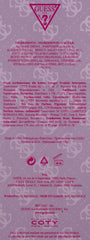 Fragrance notes chart for Guess helps plan a versatile wardrobe