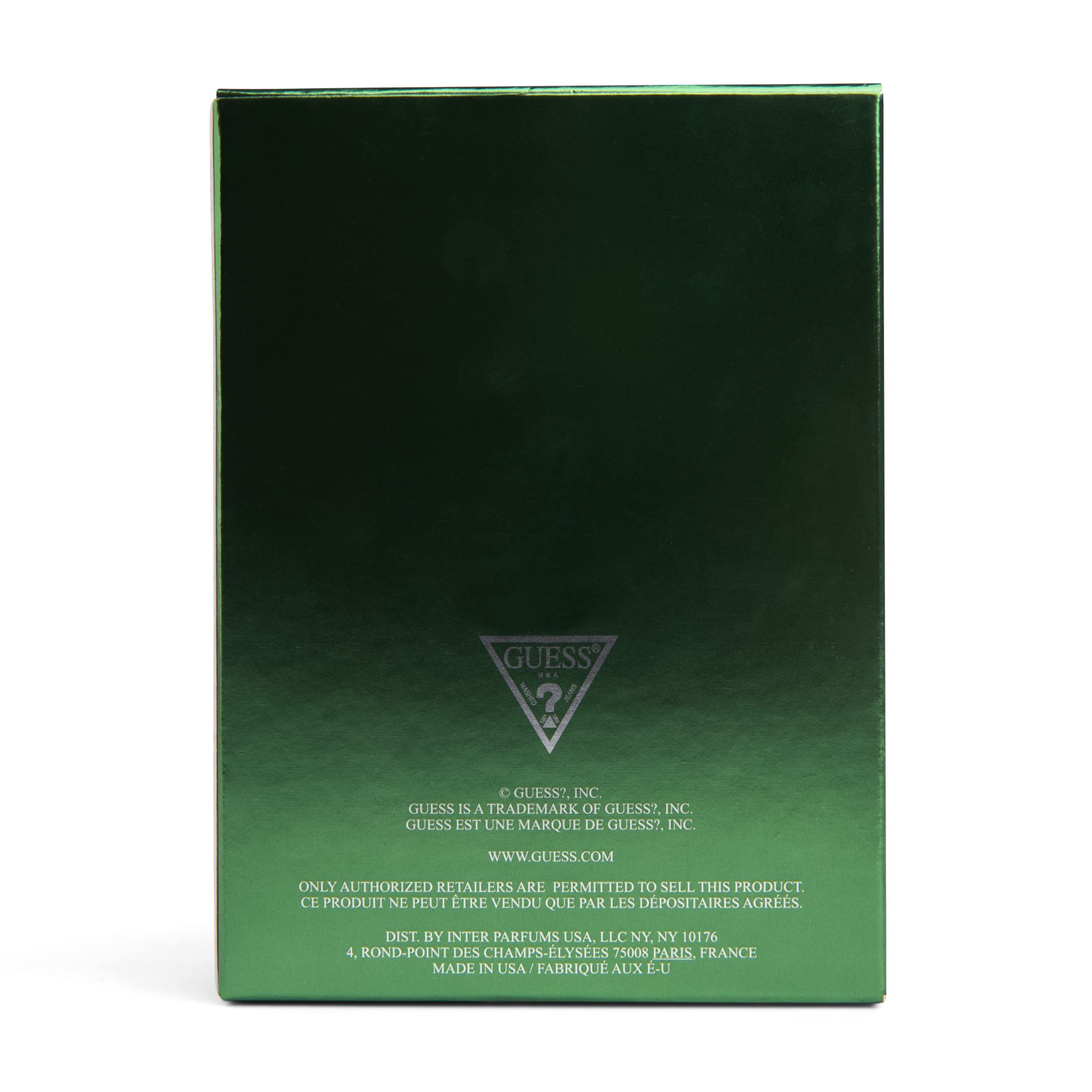 GUESS Man EDT sample card complements retail setups with scent insights.
