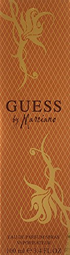 Guess Marciano bottle side view highlighting the glass finish for a chic dressing table display.