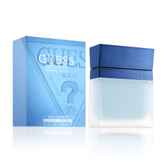 Guess Seductive Blue after shave bottle offers a long-lasting masculine scent for daily grooming.