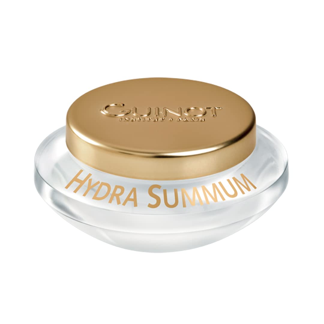 Guinot Creme Hydra Summum jar close-up showing luxurious hydration for radiant skin