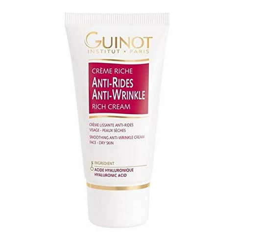 Guinot Creme Riche Vital Antirides 888 facial cream jar for hydrating and smoothing fine lines