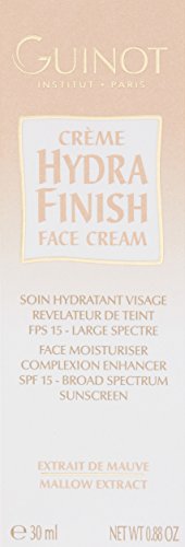 Guinot Hydra Finish SPF 15 cream swatch reveals natural tint