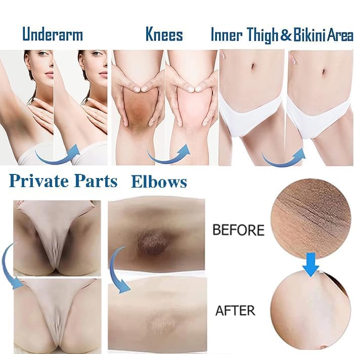Gukei Skin Lightening Cream Gel underarms for smoother, brighter skin.