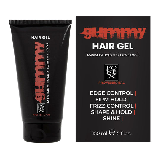 Gummy professional hair gel slick back for a strong hold with clean finish