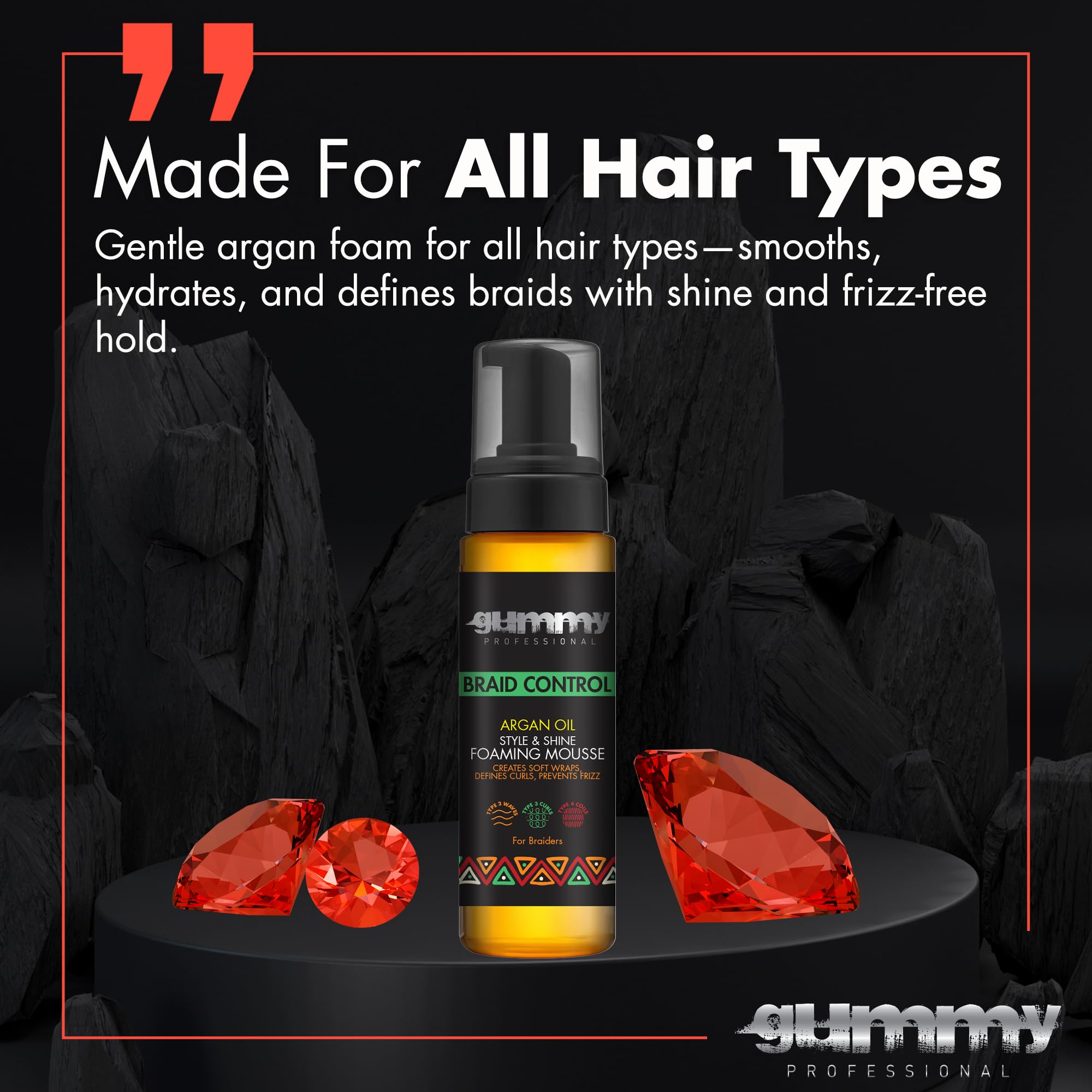 Gummy Travel Size Bottle for on-the-go styling and touch-ups