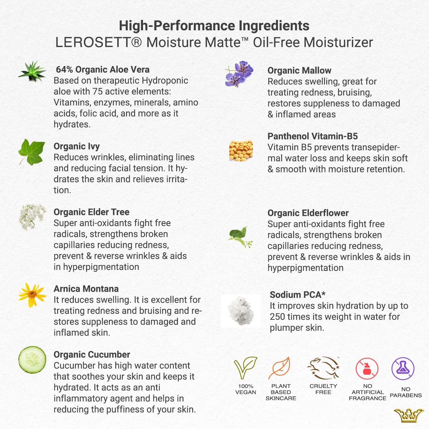 Matte finish on skin after applying LEROSETT moisturizer for shine control