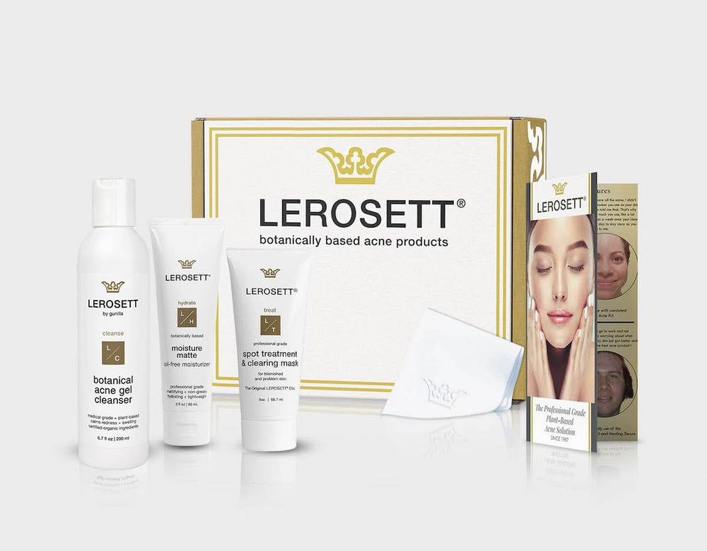 Gunilla of Sweden LEROSETT spot-treatment tube targets blemishes with fast-drying clay.