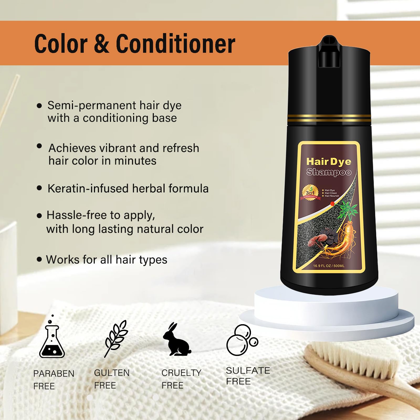 GURKOOYD burgundy shade application in minutes for a refreshed look
