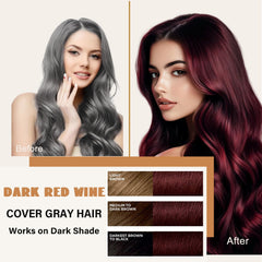 GURKOOYD red hair dye shampoo application steps guide for easy use