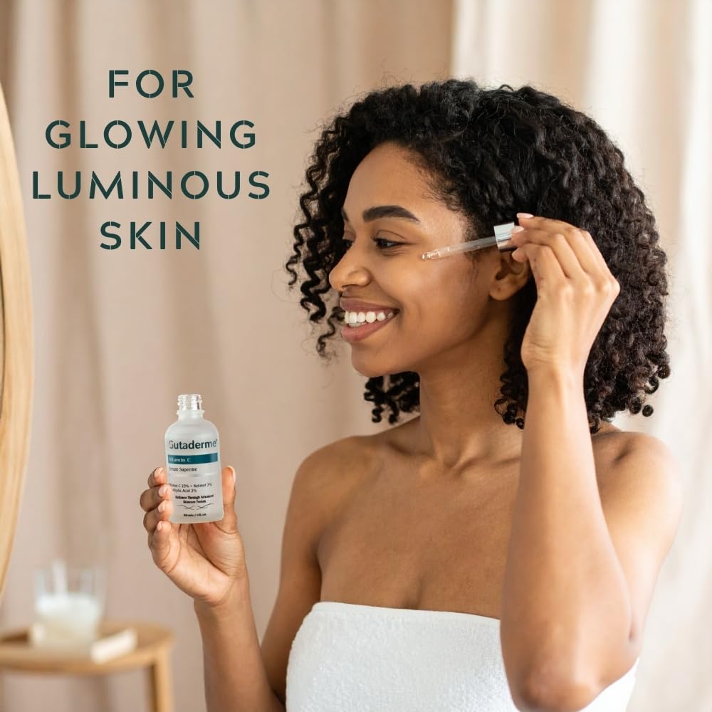 Closeup of dropper releasing serum for controlled, gentle application on the skin.