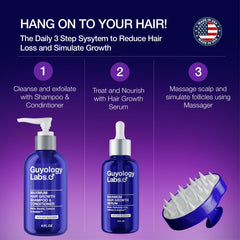 Product label shows USA-made, cruelty-free formula for all hair types.