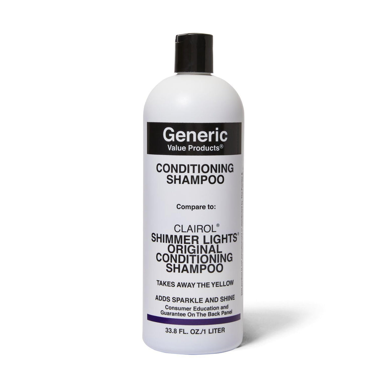 GVP Conditioning Shampoo bottle pouring to refresh dull hair and tone brassiness