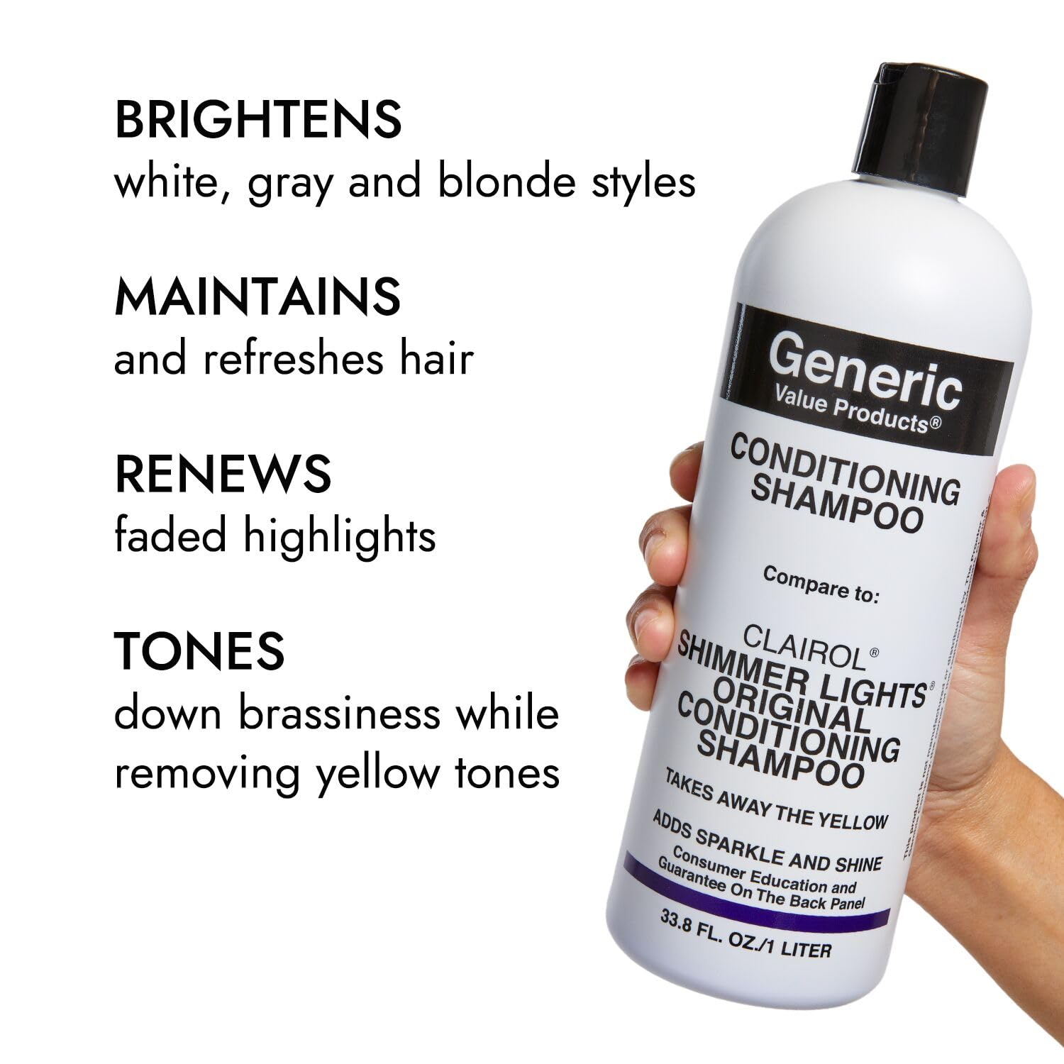 GVP Conditioning Shampoo refreshes hair color and maintains lasting brightness
