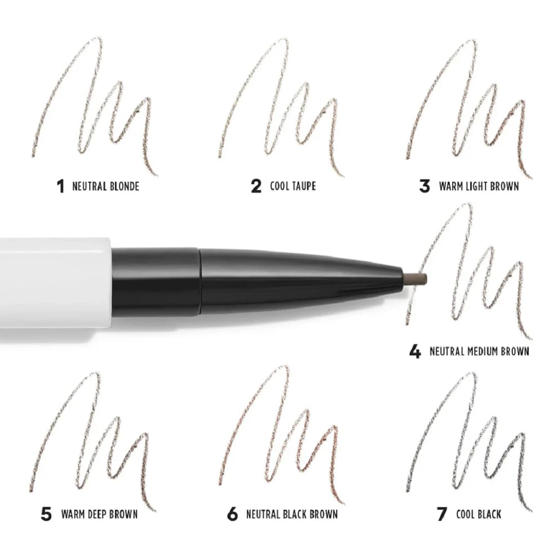 GXVE Hella On Point ultra-fine brow pencil tip enables precise hair-like strokes.