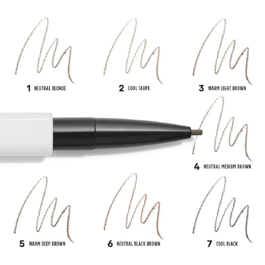 GXVE Hella On Point demonstrates feathery brow strokes for full, natural arches.