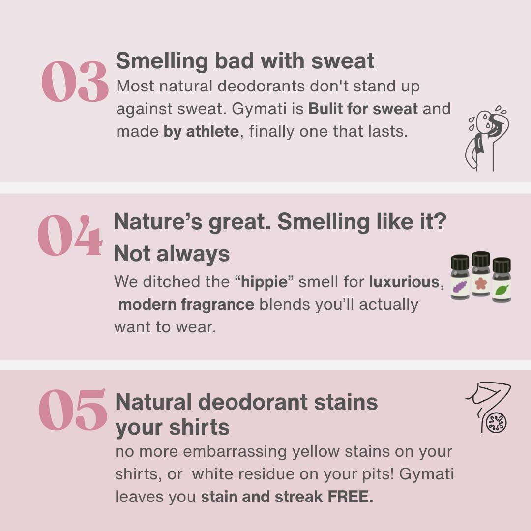 Gymati recyclable packaging supports a sustainable daily care routine.