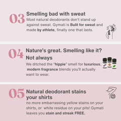Gymati recyclable packaging supports a sustainable daily care routine.
