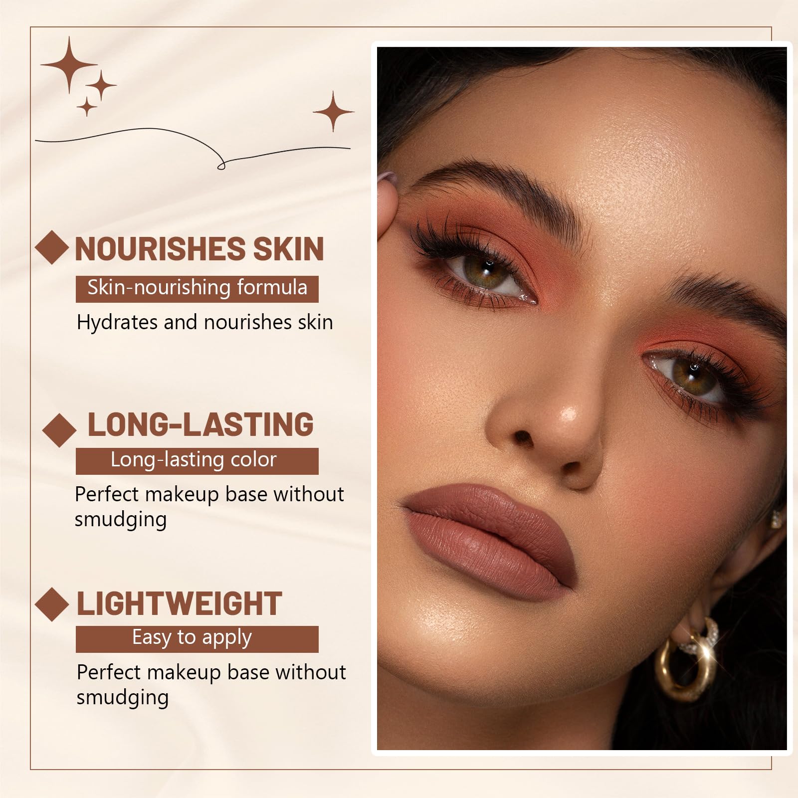 Gymfber Foundation Stick contains waterproof longwear formula for lasting coverage.