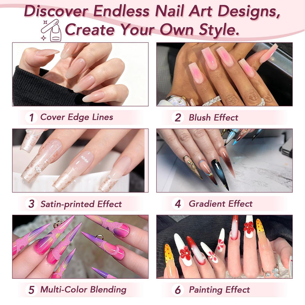 GZIXBDA French manicure ready kit for elegant nail art