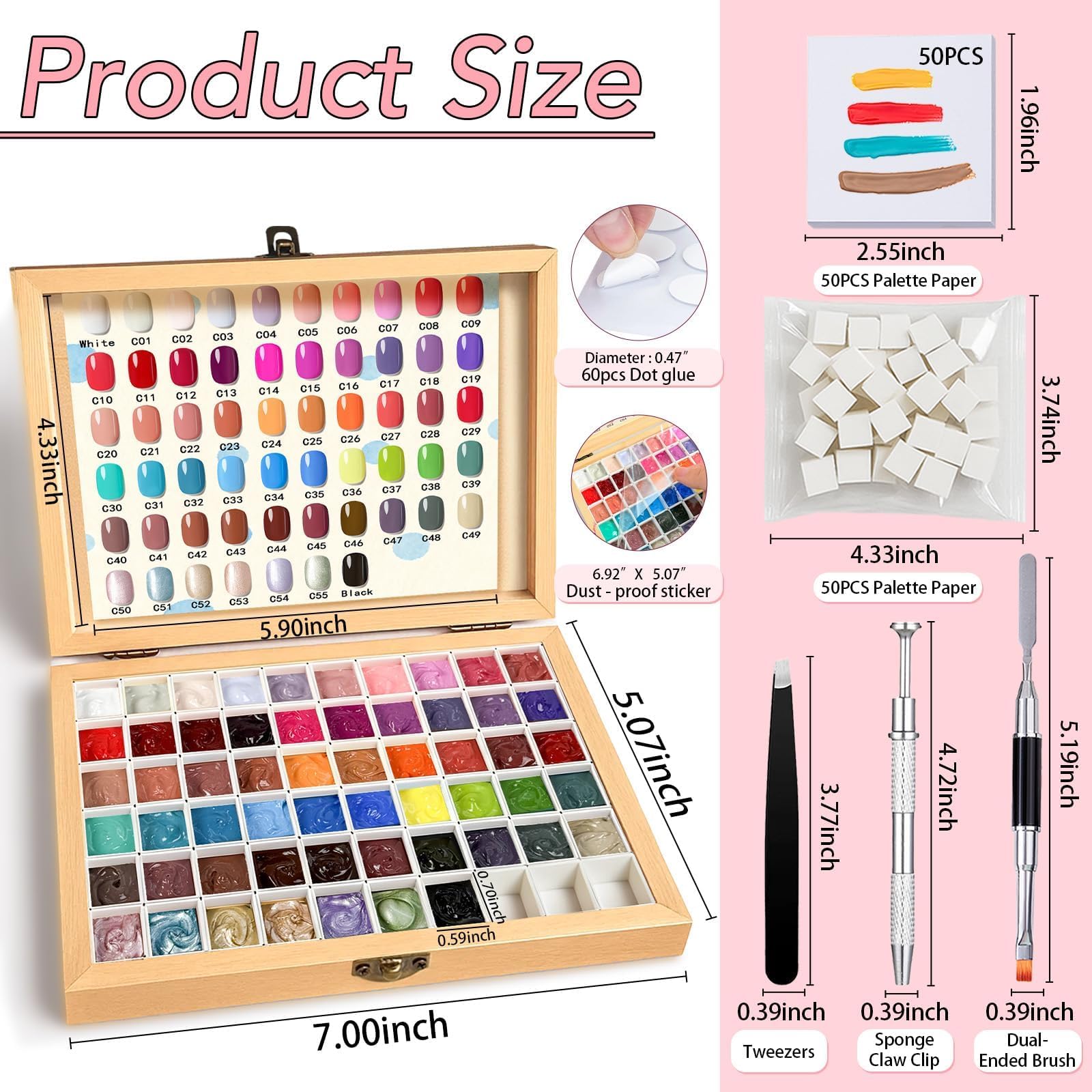 GZIXBDA Large reusable overlay preserves gel quality after opening