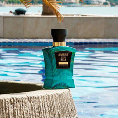H HABIBI Ambre Of The Sea heart notes: Rose and Plum for a soft floral layer.
