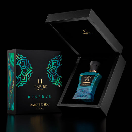 H HABIBI Ambre Of The Sea packaging presenting a luxury gift option.