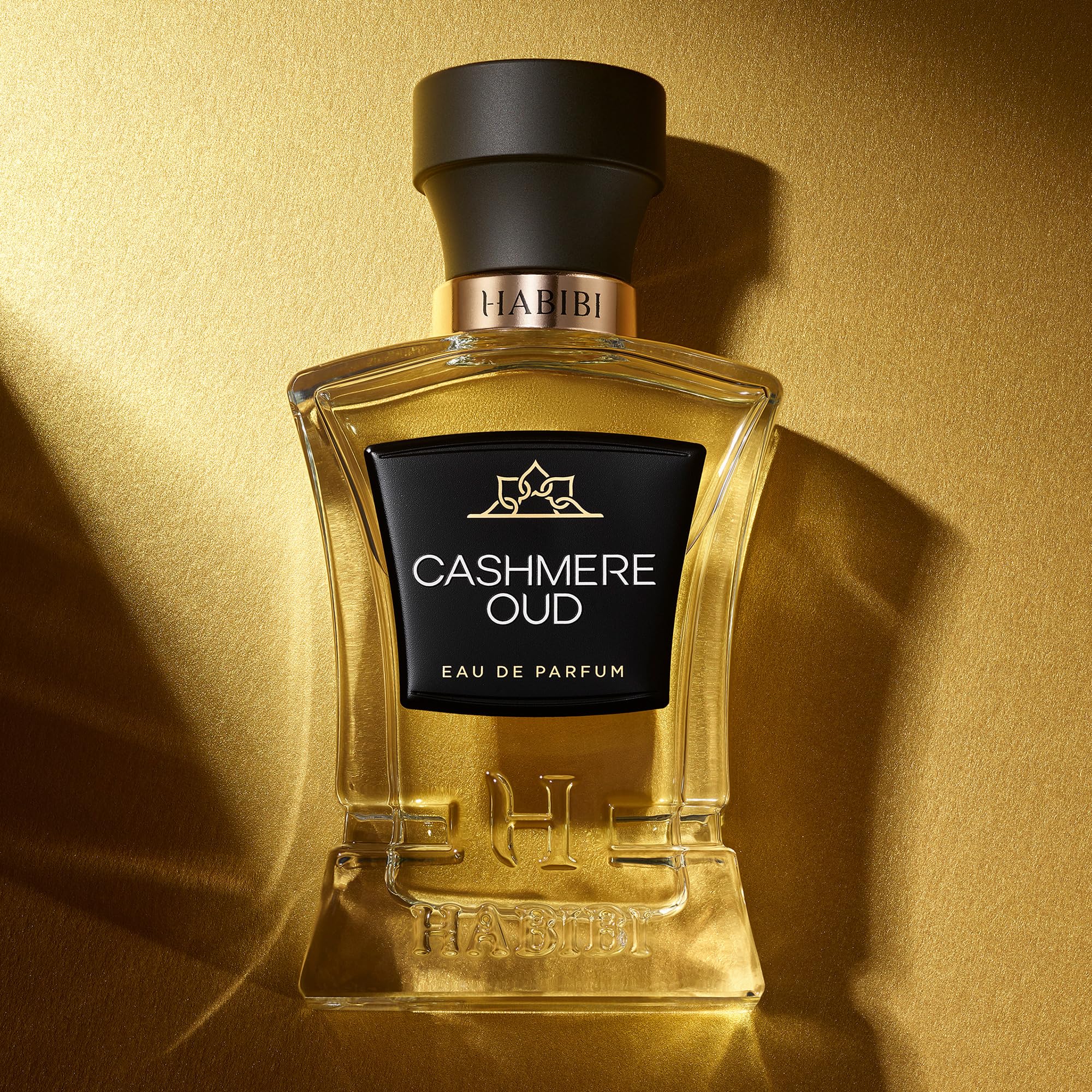 H HABIBI Cashmere Oud top notes saffron and jasmine hint at bold opening.