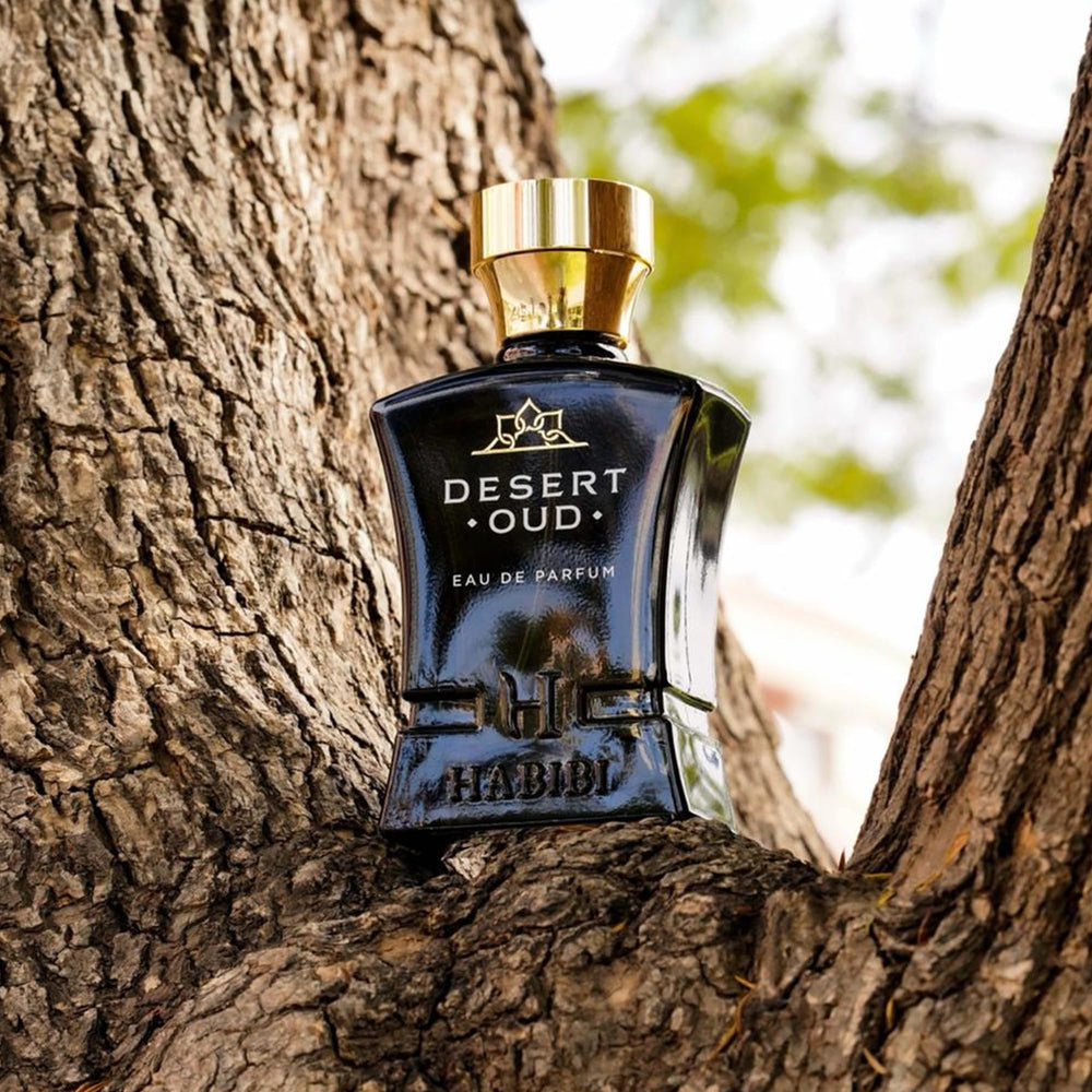Floral heart of Jasmine and Rose in Desert Oud