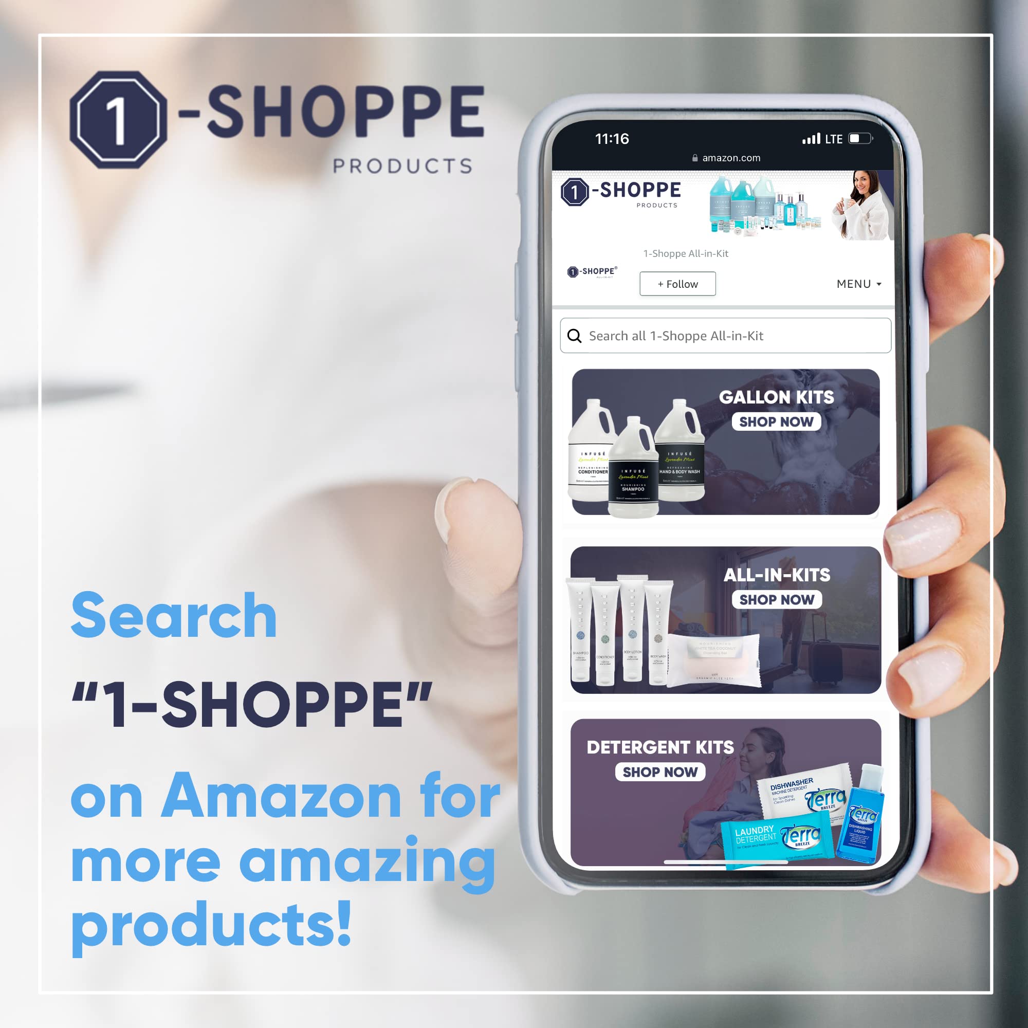 Explore the 1-Shoppe collection of hotel amenities for hosts