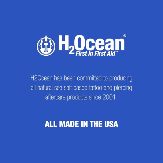 H2Ocean sterile saline for piercing care and safe daily use