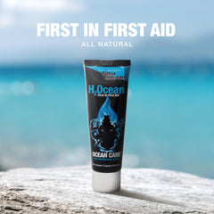 H2Ocean tattoo lotion being applied on skin demonstrates easy, smooth absorption