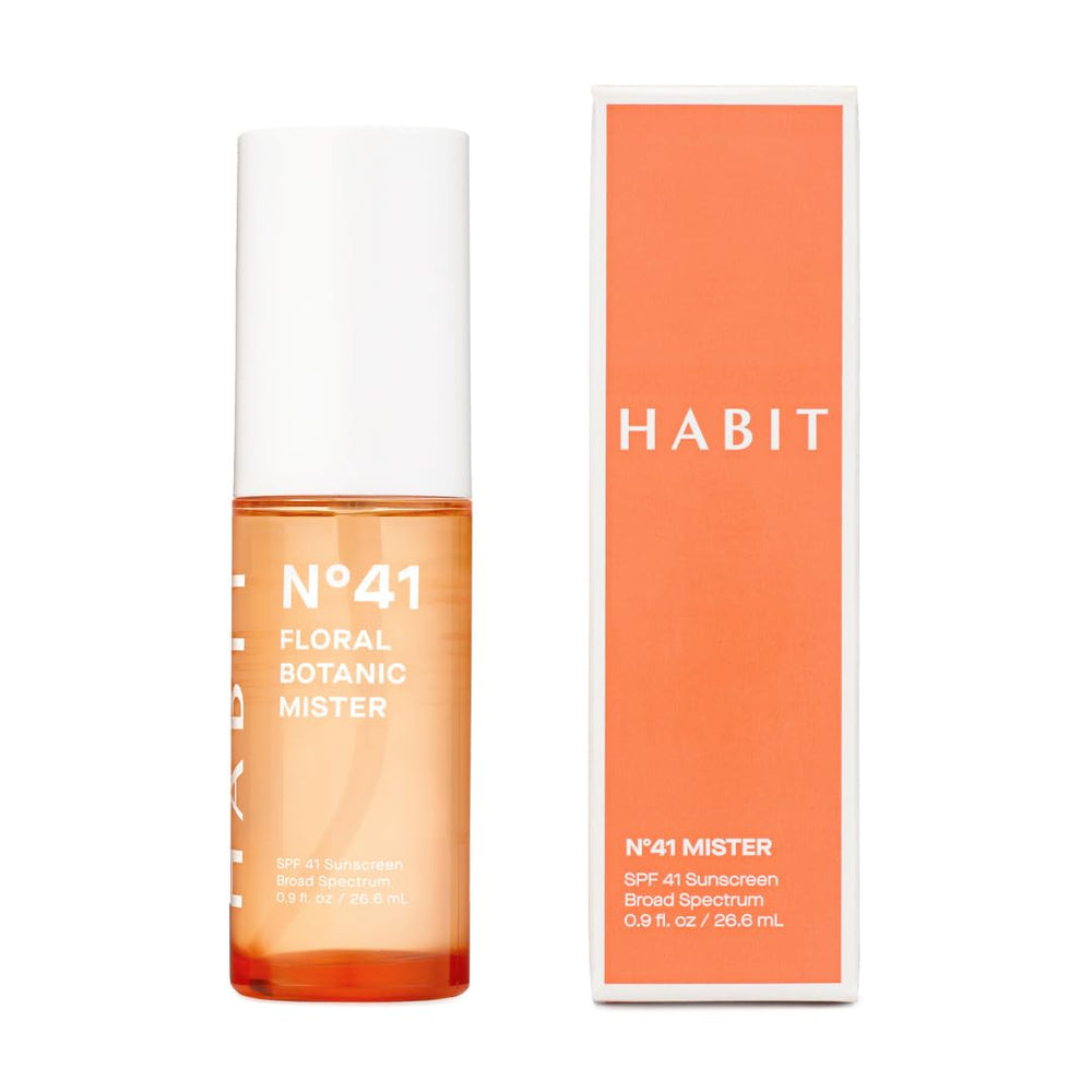 HABIT N°41 bottle close-up showing compact 0.9 oz package