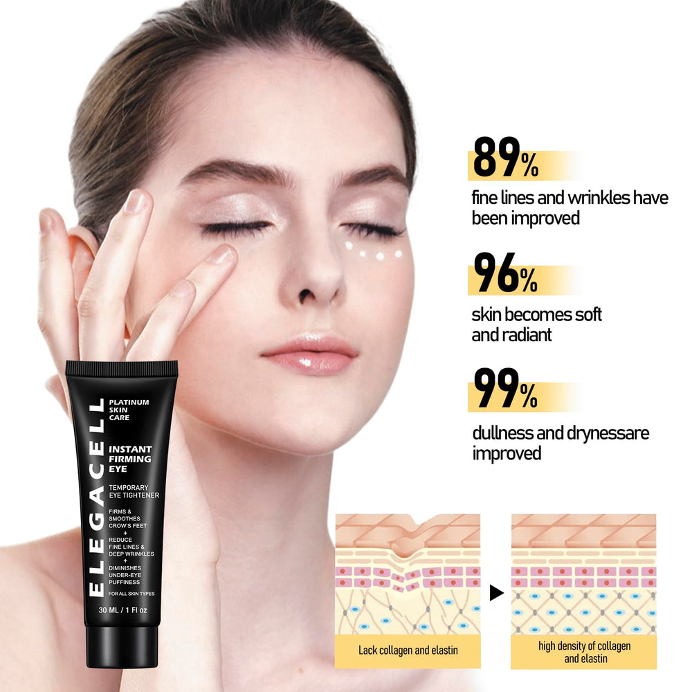 HACIRFE Elegacell peptide-rich formula bottle label visible, signaling anti-aging-inspired care.