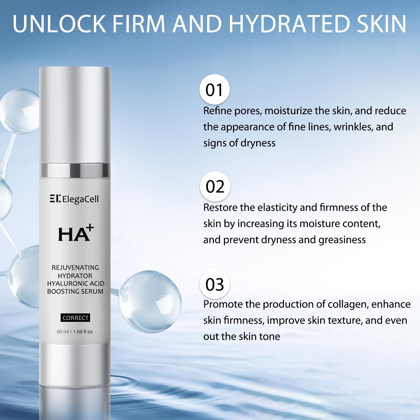 Nighttime HACIRFE routine with serum next to moisturizer